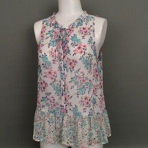 Lauren Conrad Floral Tank Top